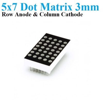 3mm 5×7 LED dot matrix display Red Color Light