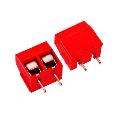 2P SCREW TERMINAL BLOCK 2 POLE 5.0MM Red Color