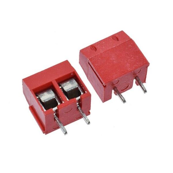 2P SCREW TERMINAL BLOCK 2 POLE 5.0MM Red Color