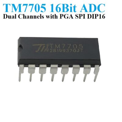 TM7705 Dual Channel 16bit ADC Spi Converter DIP16
