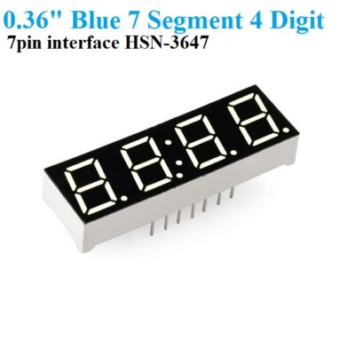 4 Digits 7 Segment Led Display 0.36″ inch Blue Color