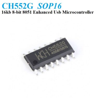CH552G USB microcontroller with 16KB ROM/ 256-bytes IRAM/ 1Kbytes XRAM and DMA