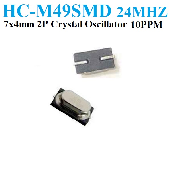 HC-M49SMD quartz crystal oscillator 24MHZ