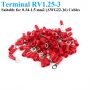 RV1.25-3 Ring Insulated Electrical Crimp Terminal Connector