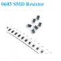 SMD Chip Resistor size 0603 0R 0 Ohm
