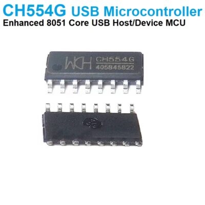 CH554G USB microcontroller with 16KB ROM/ 256-bytes IRAM/ 1.25Kbytes XRAM and DMA