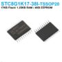 STC Microcontroller STC8G1K17-38I-TSSOP20