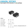 UMH3N General purpose dual digital NPN transistor SMD SOT363