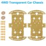 4WD Smart Robot Car Transparent Acrylic Chassis Kit