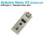 Arduino Nano V3 Enhanced Version with USB type-C and Stamp holes pins