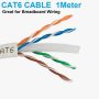 1m Length 4 Pair (8wire) Cat6 Solid Copper Cable For Breadboard Wiring