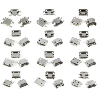USB micro USB SMD Connector 12 pcs Different package sizes kit