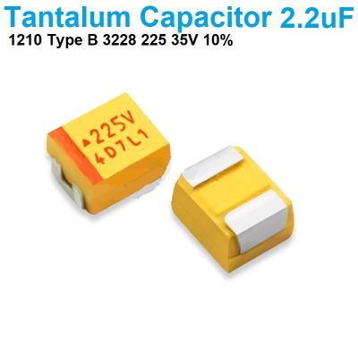 1210 Type B 3228 Solid Tantalum SMD Chip Capacitors 2.2uF 35V