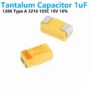 1206 Solid Tantalum SMD Chip Capacitors 1uF 16V type A 3216