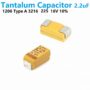 1206 Solid Tantalum SMD Chip Capacitors 2.2uF 16V type A 3216