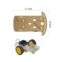 2WD Robot Car Chassis Plastic Clear Acrylic Plate