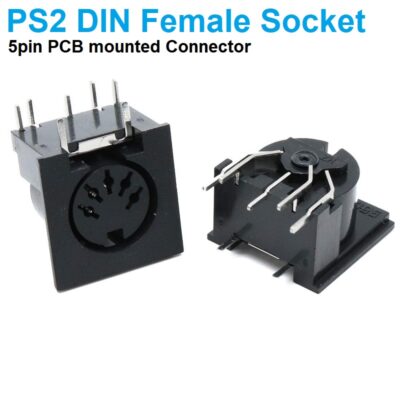 5 Pin PS2 DIN Female Connector PCB Mount Socket