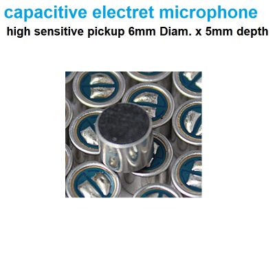 capacitive electret microphone high sensitive pickup