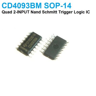 CD4093BM Quad 2 input Nand Schmitt Trigger CMOS Logic gate IC SOP14