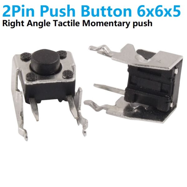 Mini Pushbutton Switch 2P 1.5MM Right Angle