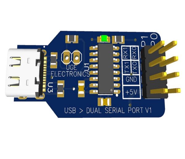 USB to Dual TTL UART COM Ports Converter Module CH340 Compatible Drivers