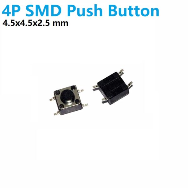 Smd Mini Pushbutton Switch 4P 4.5x4.5x2.5mm