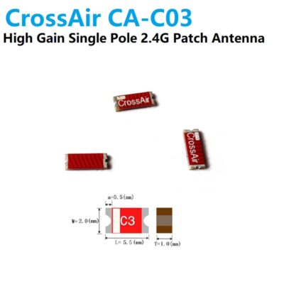 CA-C03 CrossAir single pole high performance 2.4G antenna for Wifi and Bluetooth applications