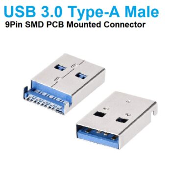 USB 3.0 Type A Male 9Pin SMD PCB Mounted Socket Connector