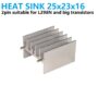 Heat Sink 25x23x16 Big size 2pin for L298N and TO247 packages