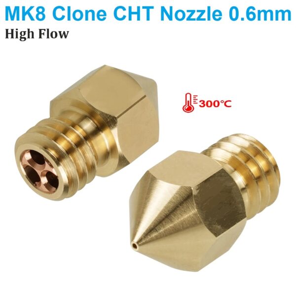 3D Printer MK8 Clone CHT High Flow Extrusion Nozzle 0.6mm