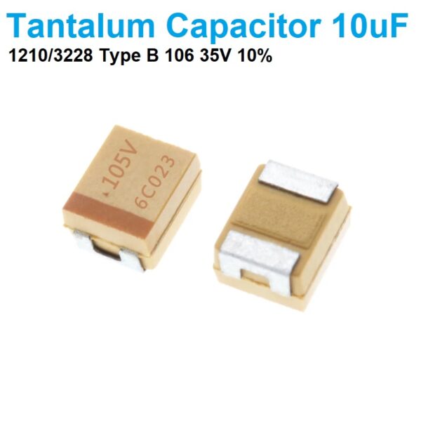 1210 Type B 3228 Solid Tantalum SMD Chip Capacitors 10uF 35V