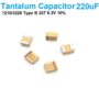 1210 Type B 3228 Solid Tantalum SMD Chip Capacitors 220uF 6.3V