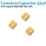 1210 Type B 3228 Solid Tantalum SMD Chip Capacitors 22uF 16V