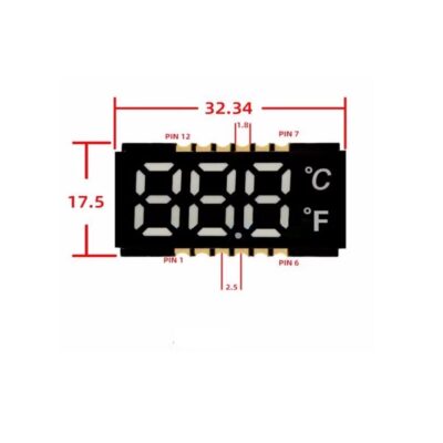 3 Digits 7 Segment Led SMD Display 0.4 inch Common Anode FSL3217