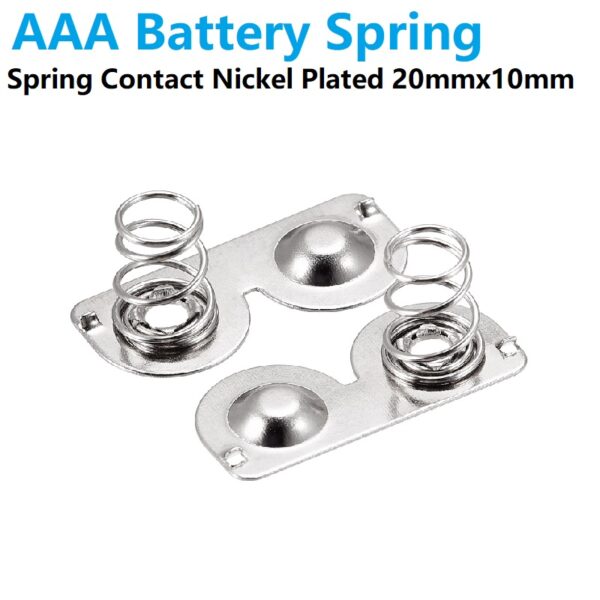 AAA Battery shrapnel spring positive and negative Contacts 21x10mm