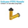 Volcano Long Brass PTFE Teflon coated non-stick head Nozzle for 1.75mm Filament Hotend Extruder 0.4mm