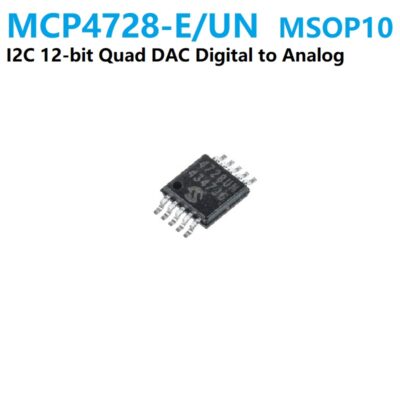 MCP4728 12-Bit Quad Output DAC with internal EEPROM and I2C Interface MSOP10