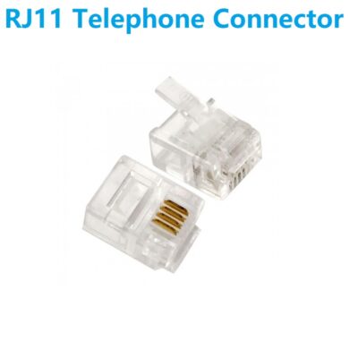RJ11 4-Pin Telephone Connector Crimping Terminal