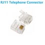 RJ11 4-Pin Telephone Connector Crimping Terminal