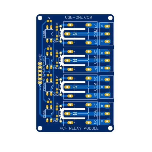 PCB For 4 CH Relay Module