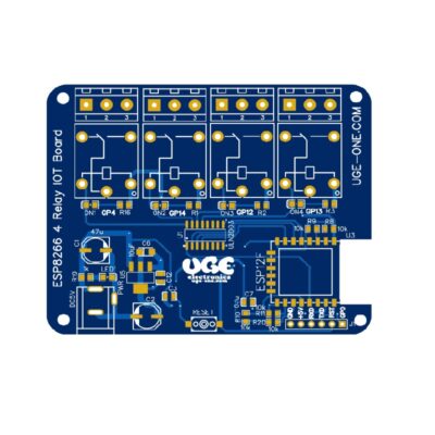 PCB For ESP12 4 Relay IOT Board