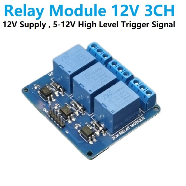 Relay Module 12V 3CH Active High Trigger