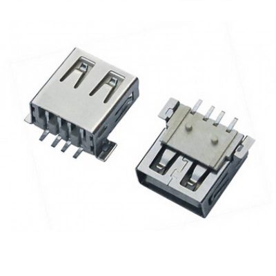 USB Female PCB Type A Connector SMD Mount