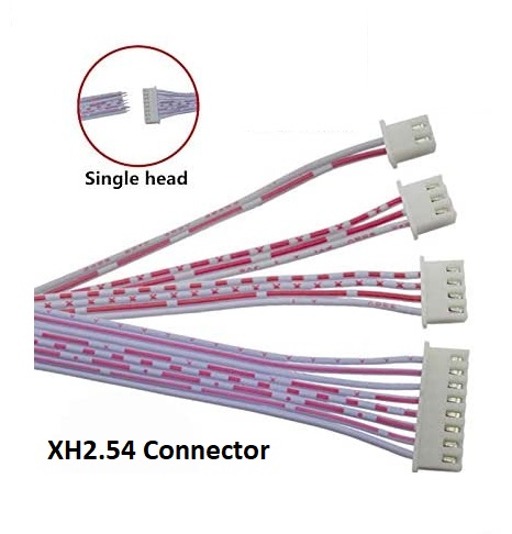 JST Cable Single Head XH2.54 20CM White Plug Cable with Tinned 3Pin