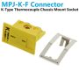 MPJ-K-F Panel Mount Socket for K-type Thermocouple Connector