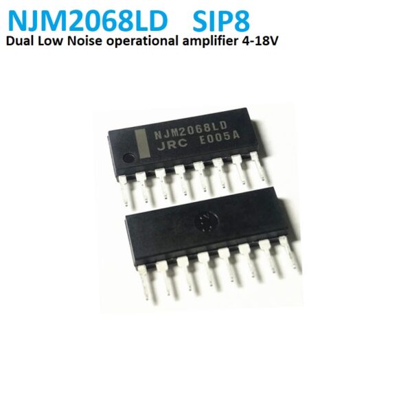 NJM2068LD Dual Low Noise Operational Amplifier SIP8