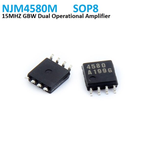 NJM4580M SMD Dual Operational Amplifier SMD SOP8