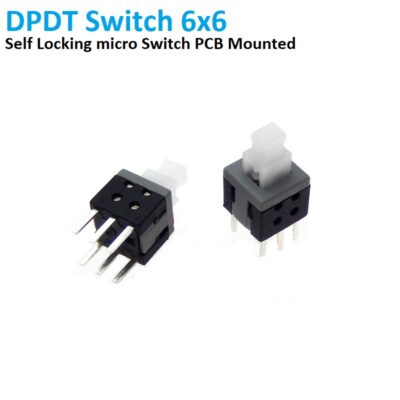 On Off Switch PCB button Mount DPDT 6x6mm 6pin