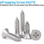 304 stainless steel self tapping screw countersunk head KA2×8