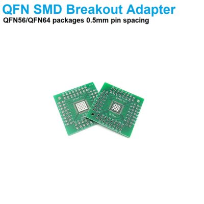 SMD Breakout Adapter PCB Board for QFN56 QFN64 0.5mm Packages